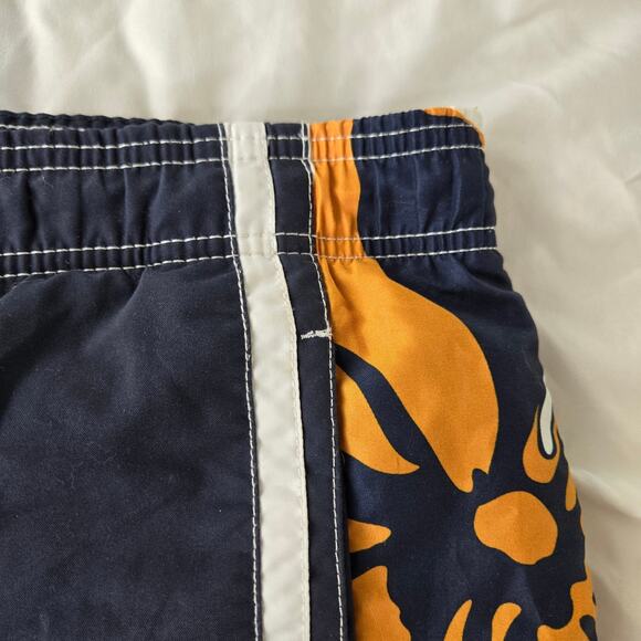 Speedo Navy and Orange Floral Swim Trunks - Picture 15 of 16
